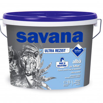 Savana ULTRA REZIST vopsea ultralavabila superalba baie si bucatarie  alb4L